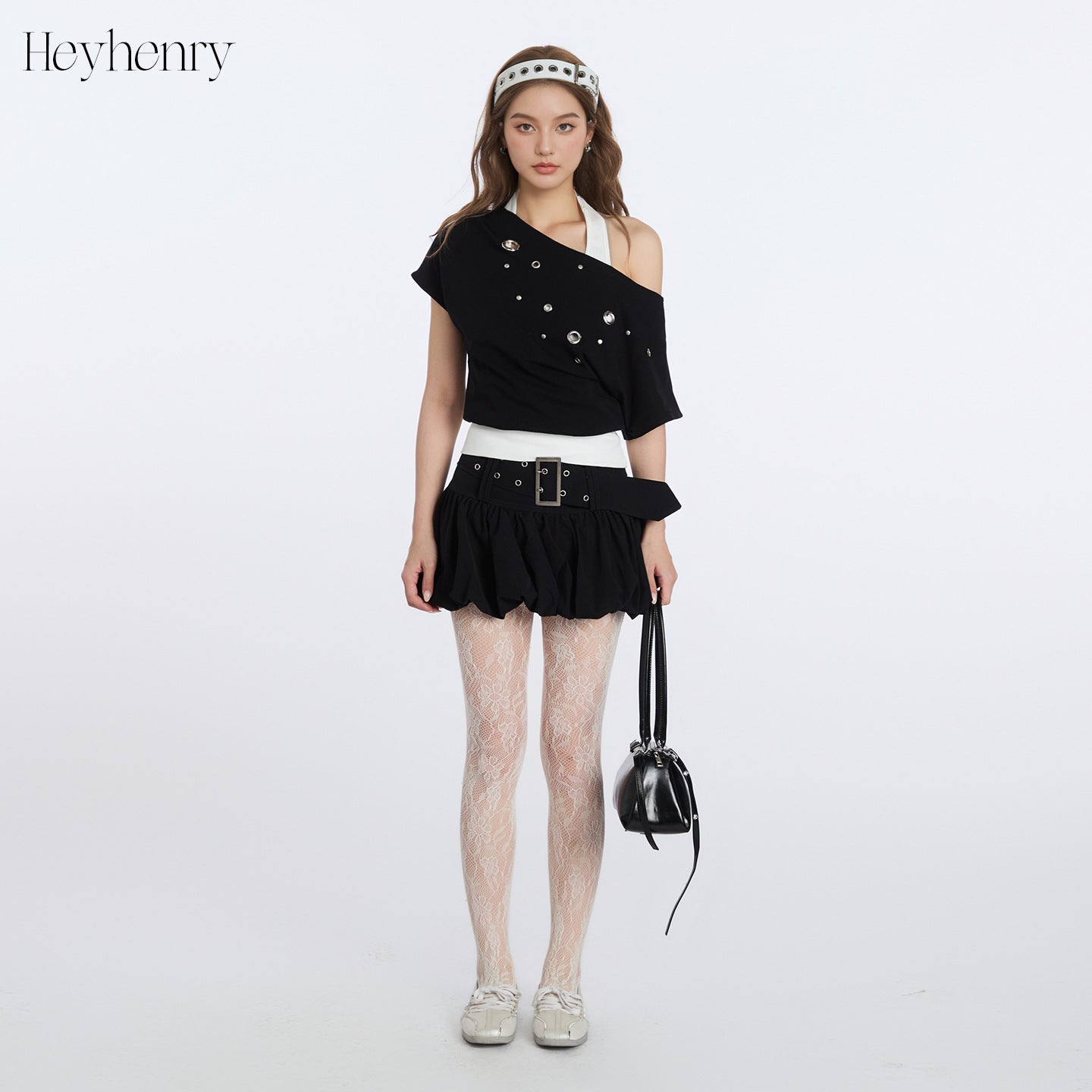 Shoulder Short Sleeve T-Shirt Women Y2K  Personality Off-Shoulder Neckline False Two-Piece Top