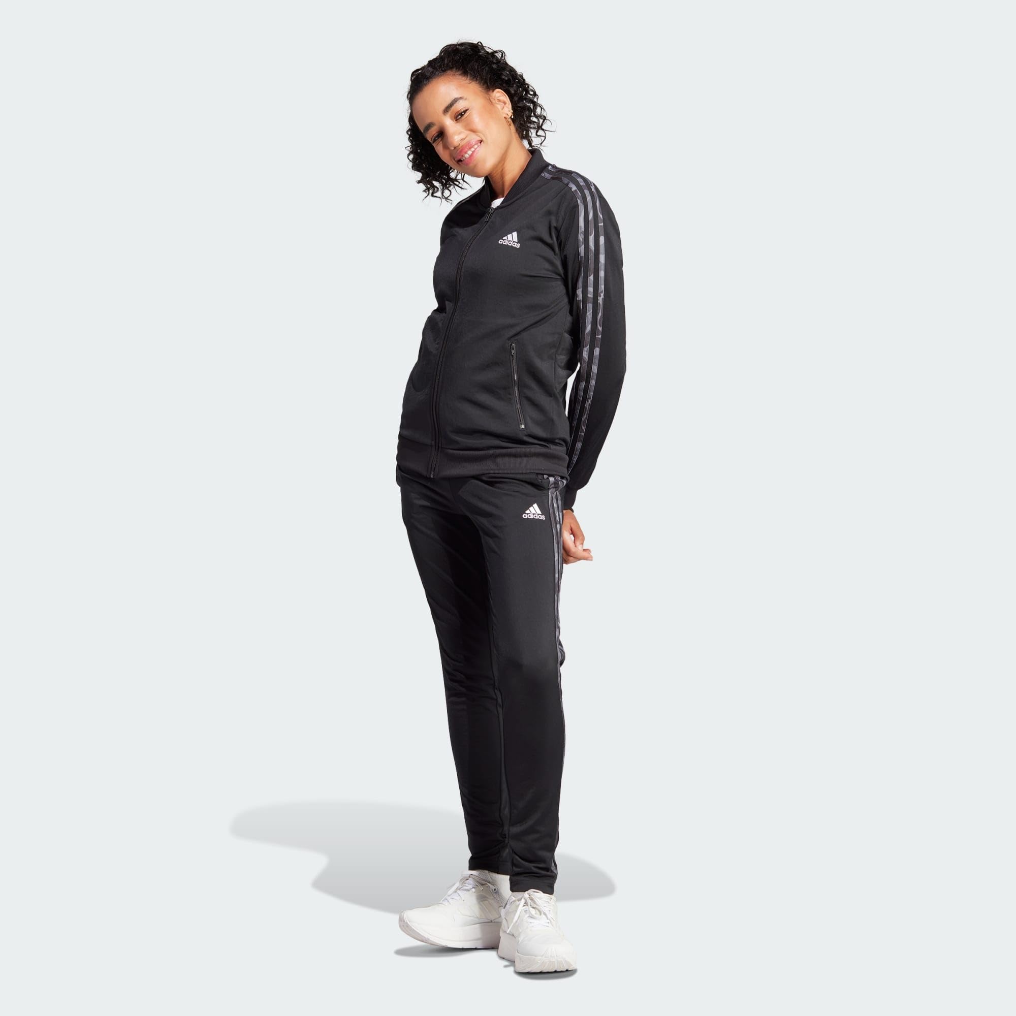 adidas Womens Essentials 3-stripes Track Suit