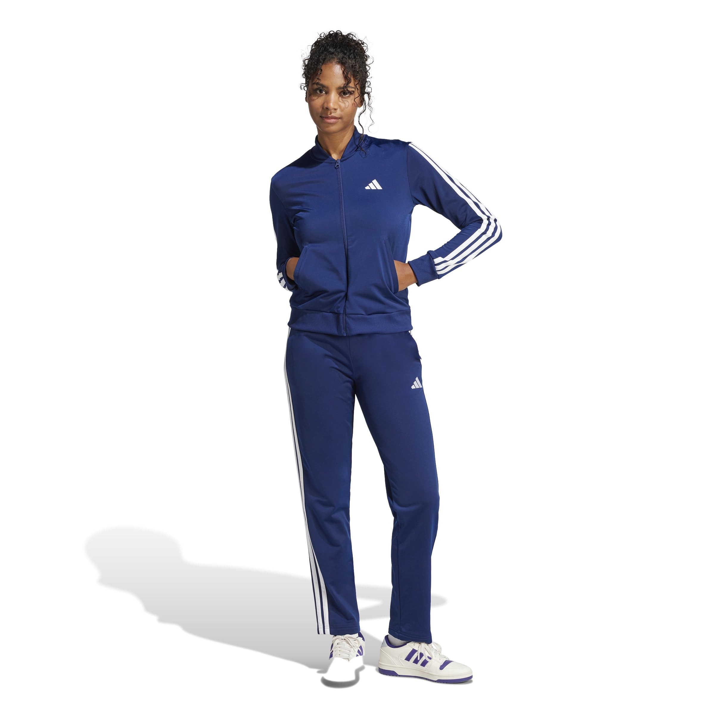 adidas Womens Essentials 3-stripes Track Suit