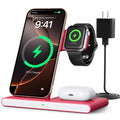 RYND 2026 Travel Portable Wireless Fast Charger for Apple & Android Charging Station,3 in 1 Charging for iPhone17 16 15 14 13 12,Apple Watch Series & Air pods 4 3 2 Pro,Samsung Galaxy
