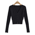 V-neck slim fit long sleeved top