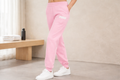 Junior Girls Sportstyle Fleece Sweat Pants Pink Lilac